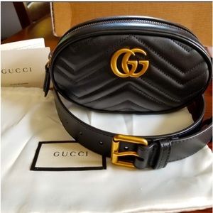 SOLD Gucci Leather belt bag